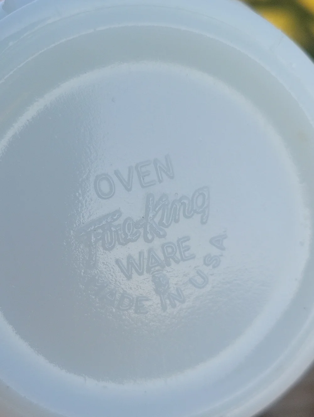 Fire King Oven Ware White Hobnail Scalloped Milk Glass Planter